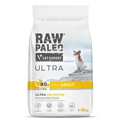 Raw Paleo Ultra sausas maistas mažų veislių suaugusiems šunims su kalakutiena 8kg