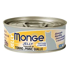 Monge Jelly Adult Yellowfin Tuna konservai katėms drebučiuose