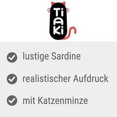 TIAKI žaislas katėms Sardinė su kačiažole, 1 vnt. — 3 nuotrauka