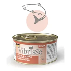 VIBRISSE konservai katėms su lašiša 70g 12vnt (24)