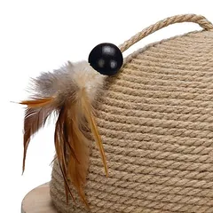 Designed by Lotte pusiau medinis draskymo kamuolys Vivi, Ø 34,5 x H 18,5 cm — 4 nuotrauka