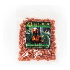 RD-153 REAL DOG SNACKS Mini suši triušiena su menke 500g