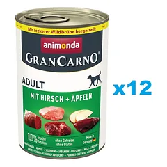 ANIMONDA GranCarno Adult elniena su obuoliais 12x400 g