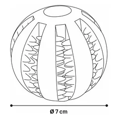 Flamingo gumos žaislas šunims BALL su mėta, 7 cm — 3 nuotrauka