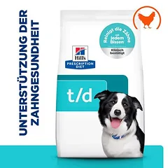 Hill's Prescription Diet t/d Dental Care su vištiena, sausas maistas katėms — 3 nuotrauka
