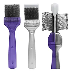 ActiVet Duo Plus Šepetys Tufffinish Coater 2-in-1 - du standūs šepetėliai viename, skirti iššukuoti ir pašalinti pavilnę - mažas 4.5 cm