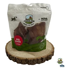 Džiovintos vidutinės kiaulių ausys šunims - Paddock Farm Medium Pig Ears - 5 vnt.