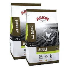 Arion Original Grain Free Chicken & Potato sausas maistas suaugusiems šunims 2x12kg