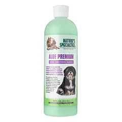 Nature's Specialties Aloe Premium šampūnas - žolelių - alavijų šampūnas ilgaplaukiams šunims ir katėms, koncentratas 1:16, 473ml — 2 nuotrauka