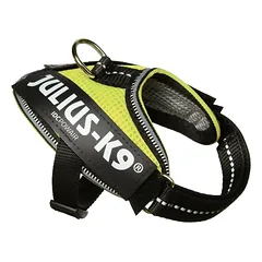 Julius K9 IDC Powair petnešos Neon - lengvos ir kvėpuojančios šuns petnešos, neoninė geltona, XXS — 4 nuotrauka