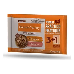 Nature's Variety Bites padaže Adult drėgnas maistas katėms 44 x 85 g — 2 nuotrauka