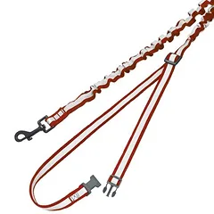 Nobby bėgiojimo pavadėlis Elastic, raudonas, Matmenys: 100-150 cm / Plotis: 25 mm — 2 nuotrauka