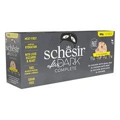 Schesir After Dark paštetų rinkinys katėms, įvairių skonių, 12x80g