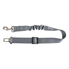 Flamingo Ruka Shock Absorber Grey saugos diržo adapteris šunims su amortizatoriumi ir reguliuojamu ilgiu, 60-80 cm, 32 mm — 1 nuotrauka
