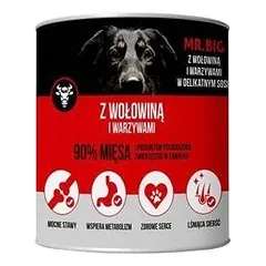 Mr.BIG jautienos gabaliukai padaže šunims 6x800g