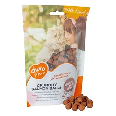 Duvo+ Crunchy Salmon Balls 50 g, skanėstai katėms
