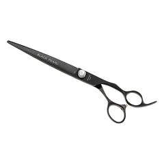 Geib Black Pearl tiesios žirklės - profesionalios tiesios žirklės, pagamintos iš kobalto plieno, 7,5" — 4 nuotrauka