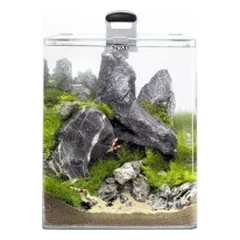 Opti Bent 70 akvariumas stačiakampis, baltas, 39x39x45 cm, 68 l