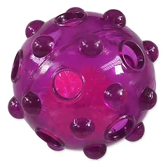 Dog Fantasy šviečiantis kamuoliukas šunims, iš TPR gumos, violetinis, 8 cm