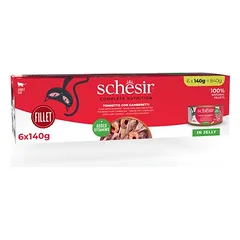 Schesir Complete Nutrition Filet drebučiuose, drėgnas maistas katėms, ekonominė pakuotė 24 x 140 g — 2 nuotrauka