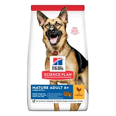 HILL'S SP Canine mature large breed chicken sausas maistas didelių veislių senyviems šunims su vištiena, 14 kg