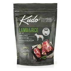 KUDO Lamb&Rice Medium Maxi Junior sausas pašaras jauniems šunims, 3 kg