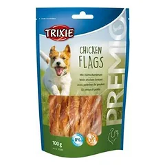 Trixie Premio Snack vištienos vėliavėlės, skanėstai šunims 100 g — 1 nuotrauka