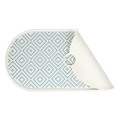 TIAKI silikoninis kilimėlis po dubenėliu Žalias rombas, L 50 x B 25 cm — 5 nuotrauka