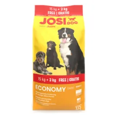 JosiDog Economy sausas maistas šunims, 15+3 kg