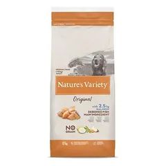 Nature’s Variety Dog Original No Grain Medium Adult Salmon begrūdis sausas maistas vidutinio ir didelio dydžio suaugusiems šunims su lašiša, 12 kg