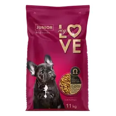 MY LOVE Junior visavertis pašaras šuniukams, 11 kg