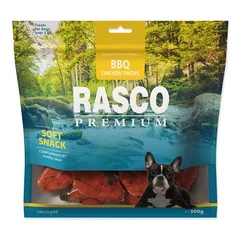 Rasco Premium Snack BBQ Chicken Thighs kąstukai suaugusiems šunims su vištiena, 500 g — 4 nuotrauka