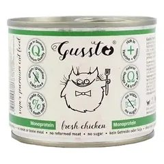 GUSSTO Cat Fresh Chicken šlapias kačių maistas, šviežia vištiena  200 g