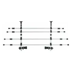 TRIXIE automobilio šuns užtvara – 105–172 × 46–60 cm (aliuminis, sidabrinė/juoda) — 3 nuotrauka