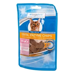 BOGADENT DENTAL ENZYME CHIPS kramtomasis užkandis katėms, su žuvimi, 50 g photo