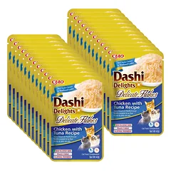 INABA Dashi Delights Delikatesiniai dribsniai Vištienos su tunu receptas 24x40g