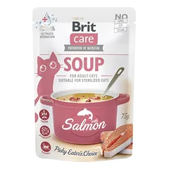 Brit Care Cat Soup Salmon sriuba su lašiša katėms 75g