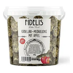FIDELIS menkės medaliai su obuoliais, skanėstai šunims (500 g kibiras)