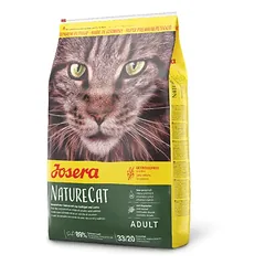 Josera NatureCat begrūdis sausas pašaras katėms su paukštiena ir lašiša, 10 kg