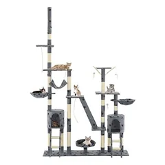 Prolenta Premium draskyklė katėms Karoliina, 147 x 35 x (230–250) cm, mėlyna, poliesteris: 100 % — 3 nuotrauka