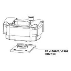 Galvos vidinis dangtis išoriniams filtrams CristalProfi e1500/1900/1