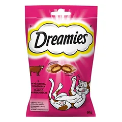DREAMIES skanėstai katėms su jautiena 60 g