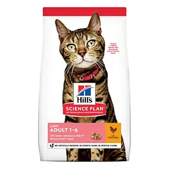 Hill's Science Plan Light sausas maistas katėms su vištiena, 3kg