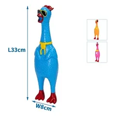 Nobleza vinilinė višta žaislas šunims, 33 cm — 4 nuotrauka