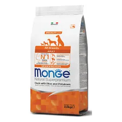 Monge All Breeds Adult Duck sausas maistas šunims - Pet24