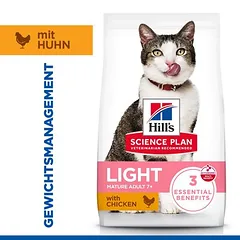 Hill's Science Plan Light Mature Adult 7+ su vištiena, sausas maistas katėms — 3 nuotrauka