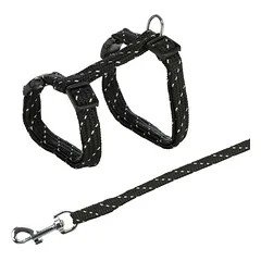 TRIXIE petnešos kačiukams su pavadėliu, atspindinčios, 27-45 cm/10 mm, 1.3 m
