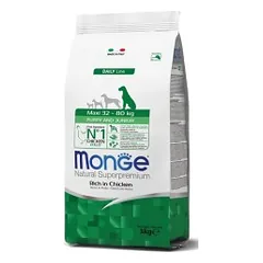 Monge maxi puppy visavertis sausas pašaras jauniems šuniukams su vištiena 12kg