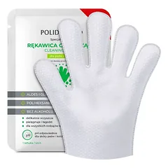 POLIDERM® VALYMO PIRŠTINĖ – pirštinė, įmirkyta švelniu valymo skysčiu, skirta šunims ir katėms, 1 vnt.