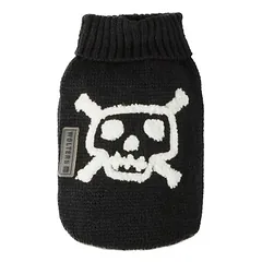 Wolters Strickpullover Totenkopf schwarz/weiß